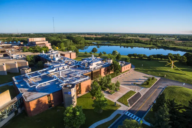 Aerial view of GovState campus