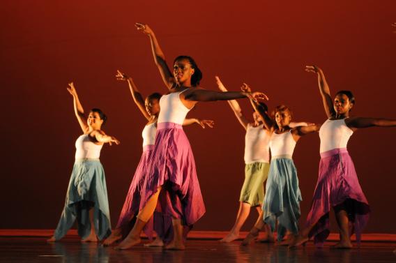 Group of dancers in The Center for Performing Arts